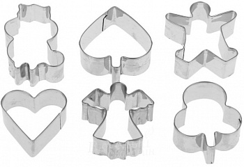 Фото выемка для теста пряничная сказка набор 6 шт. доляна