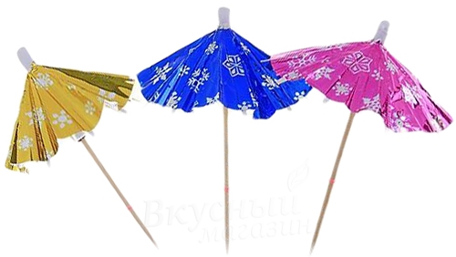 Фото шпажки зонтики страна карнавалия 12 шт. 5764