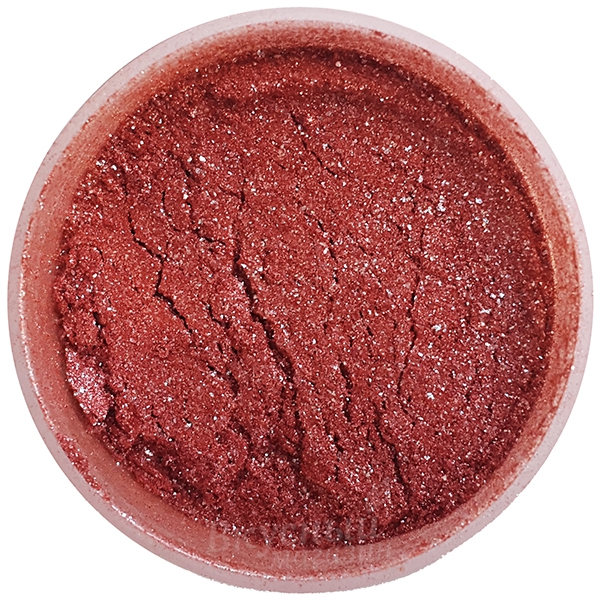 Фото блестящая пыльца съедобная рубиновая ripe rubby food colors, 3,2 гр.