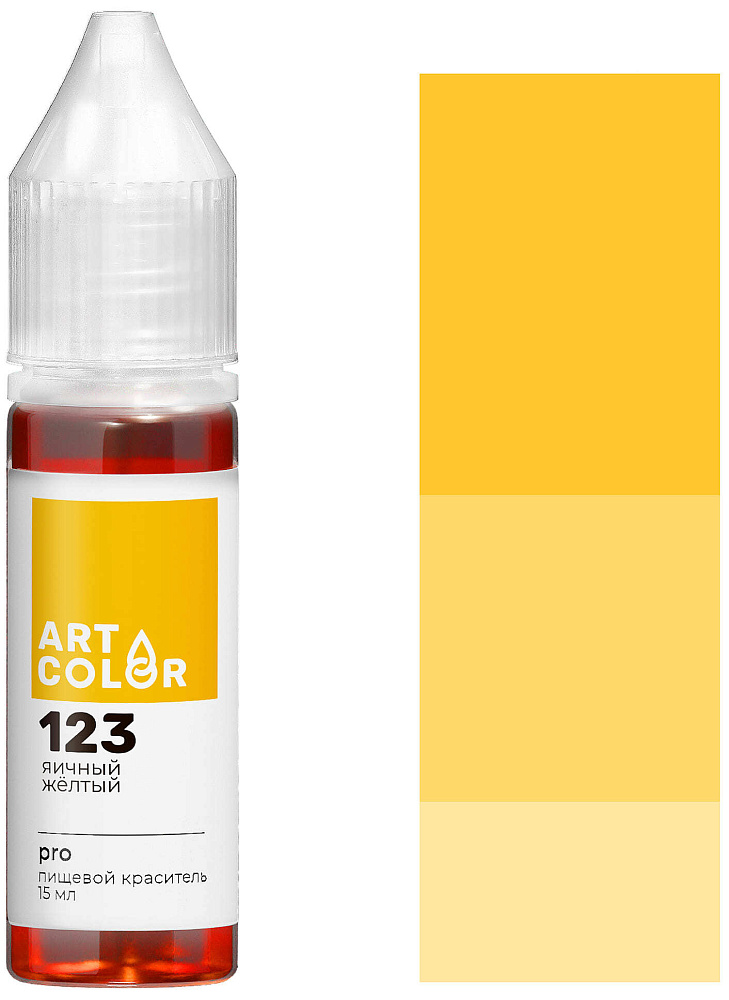 Фото краска яичный желток гелевая art color pro, 15 мл.