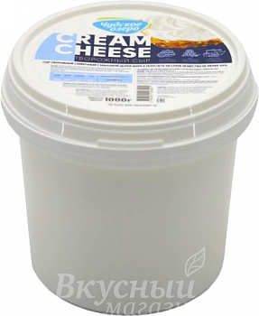 Фото сыр творожный cream cheese чудское озеро 60%, 1 кг.