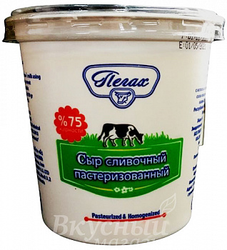 Фото сыр сливочный cream cheese пегах 75%, 1,5 кг.
