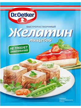 Фото желатин говяжий, порошок, dr.bakers, 30 гр.
