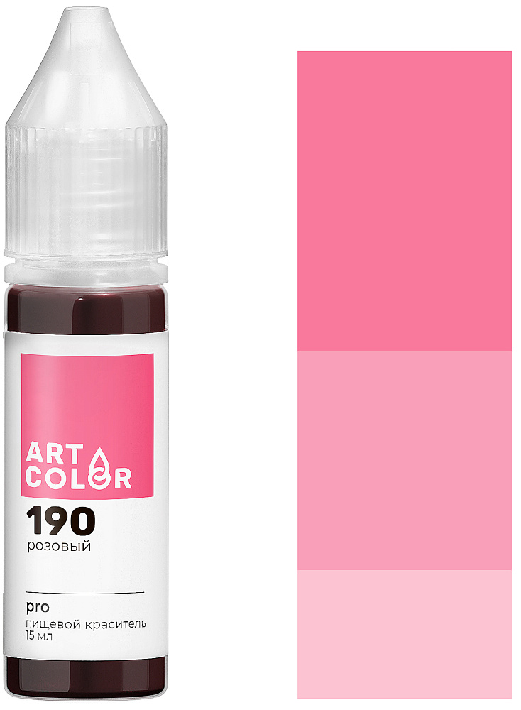 Фото краска розовая гелевая гелевая art color pro, 15 мл.