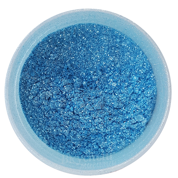 Фото блестящая пыльца съедобная лазурная azure blashfood colors, 5 гр.