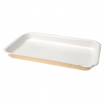 Фото лоток для пирожных крафт platter400 eco 20х11 см.