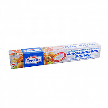 Фото фольга алюминиевая 10 м. toppits