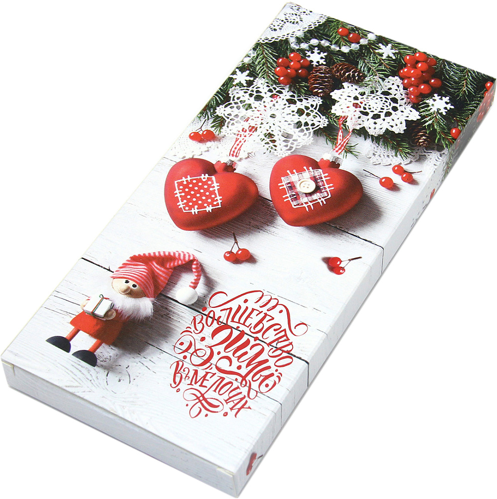 Фото упаковка для шоколада волшебство зимы 17,1х8х1,4 см. 