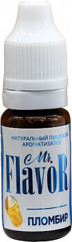 Фото ароматизатор натуральный жидкий пломбир mr.flavor, 10 мл.