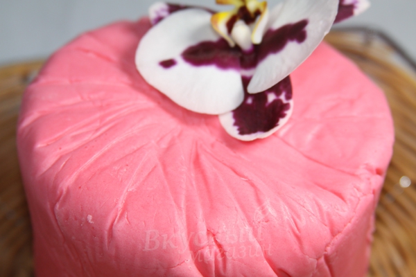 Фото паста для лепки мастика polen розовая, 1 кг.