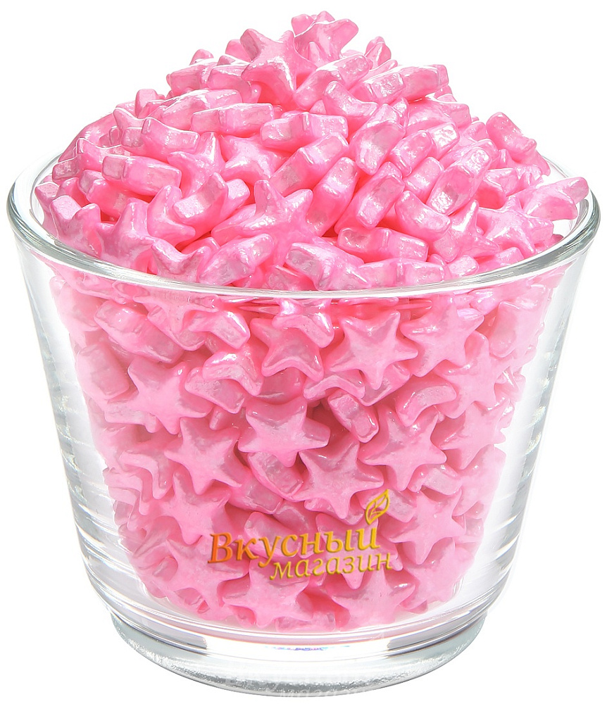 Фото декор звезды розовые sweet bear, 50 гр.