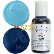 Фото краска синяя темная гелевая navy blue americolor, 21 гр.