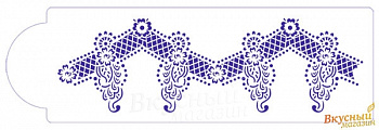 Фото трафарет для мастики/марципана кружево челси1 к076
