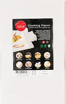 Фото бумага кондитерская 60х40 см. saga baking хт-022442, 10 шт.