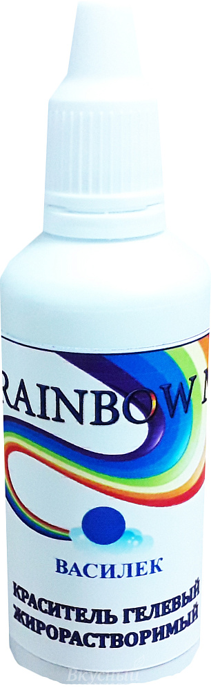 Фото краска гелевая жирорастворимая василек rainbow man, 40 гр.
