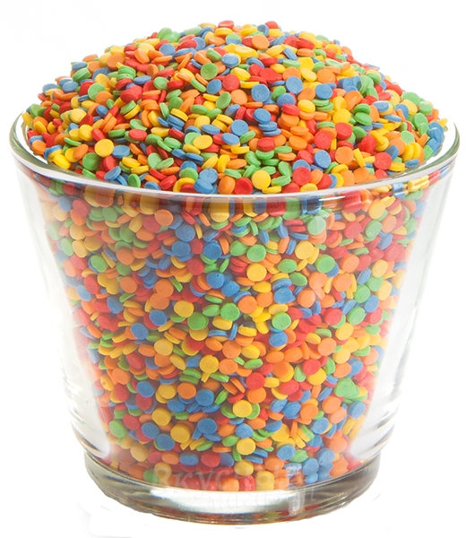 Фото декор конфетти яркие мини, 100 гр.